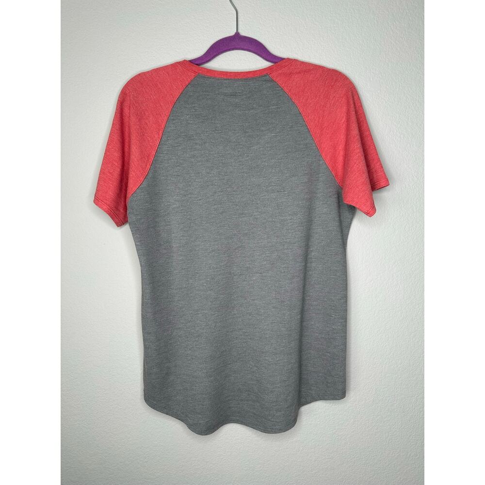 THE NORTH FACE Logo Women's Raglan Standard Baseball Graphic T Shirt Top Medium - Picture 2 of 4